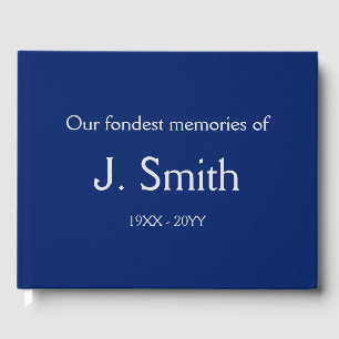 Livre d'or funéraire simple