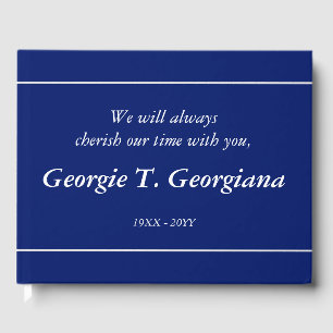 Livre d'or funéraire simple et minimal