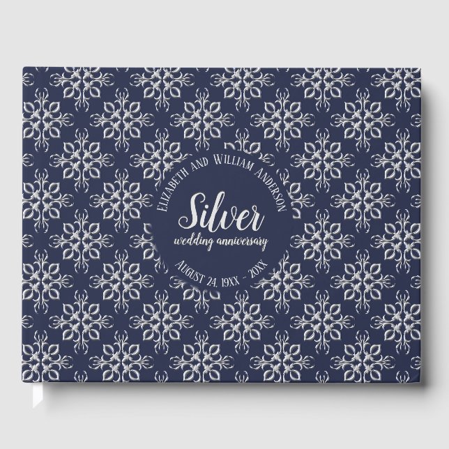 Livre D'or Garder Silver Grey et Blue 25e anniversaire (Recto)
