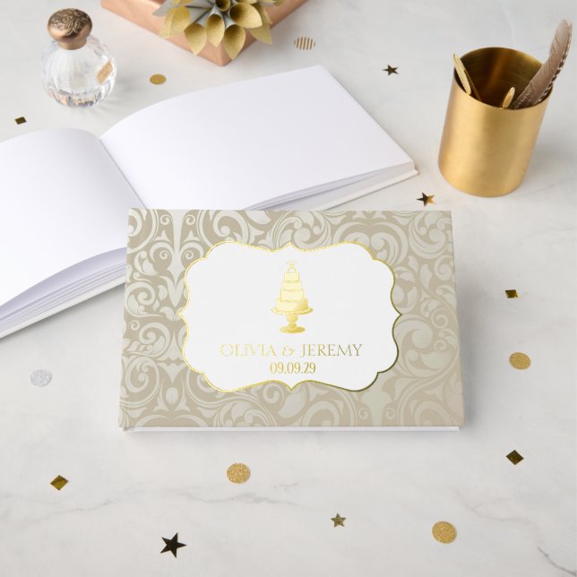 Livre D'or Gâteau mariage (Recto ouvert)