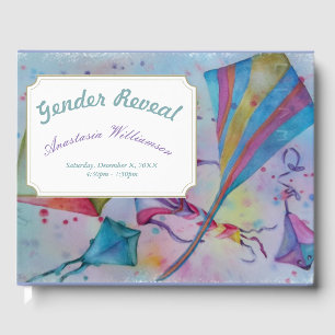 LIVRE D'OR GENDER REVEAL COLORÉ HAUT VOL KITES