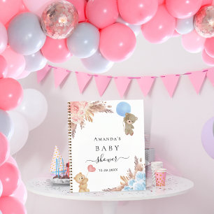 Livre d'or genre révéler la fête pampas herbe bébé