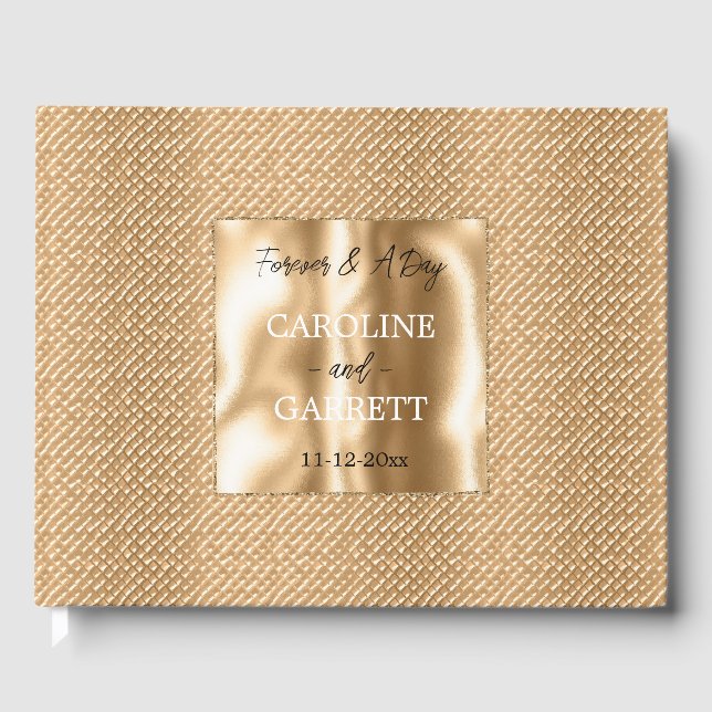 Livre D'or Glam Or Faux Texture (Recto)