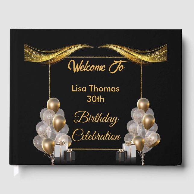 Livre D'or Gold Black Elegant (Recto)