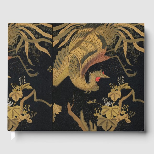 Livre D'or Golden Bird Japanese Classic Antique (Recto)