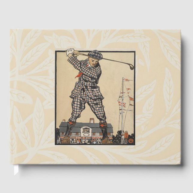 Livre D'or Golfing Through Time: Man Swinging Golf Club (Recto)