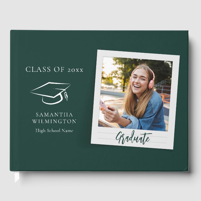 Livre D'or Graduation 2026 Photo Script Grad Party (Recto)