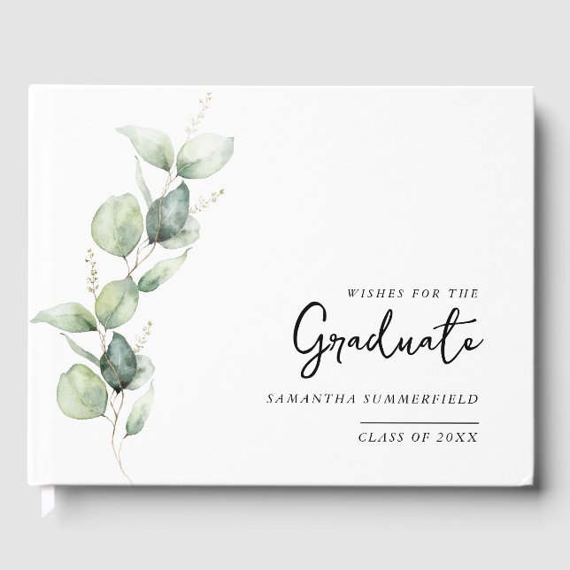 Livre D'or Graduation Photo Eucalyptus Grad 2025 (Recto)