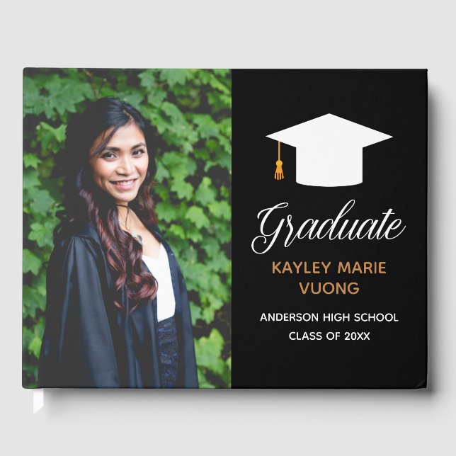 Livre D'or Graduation Senior Photo Autograph Keepsaké 2025 (Recto)