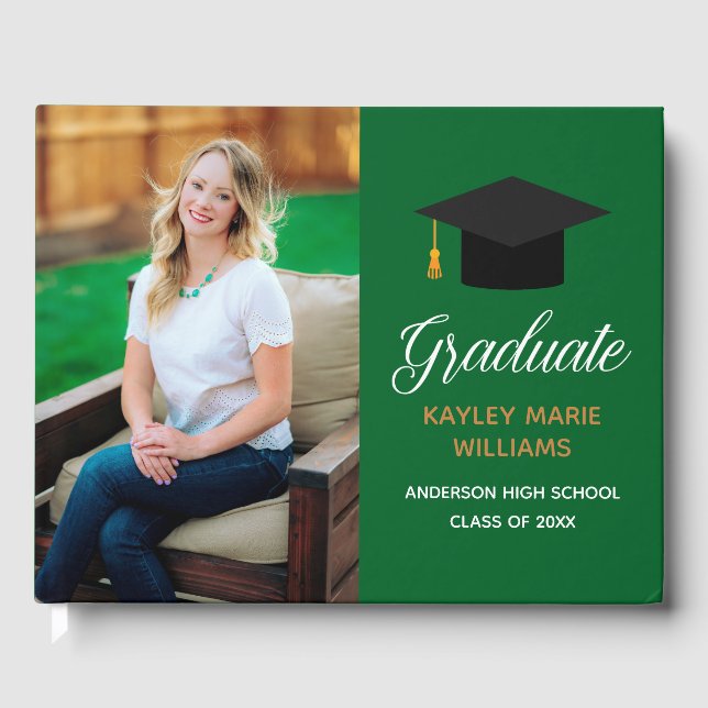 Livre D'or Graduation verte - Autographe photo principale 202 (Recto)