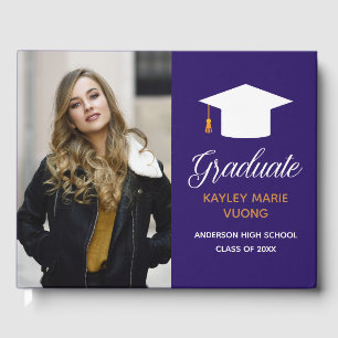 Livre D'or Graduation violette - Autographe photo principale 