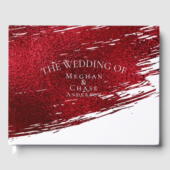 Livre D'or Gras Crimson Brush Stroke (Recto)