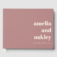 Gras minimaliste Dusty Rose Retro Mariage personna