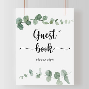 Livre d'or Green Delight Eucalyptus Panneau