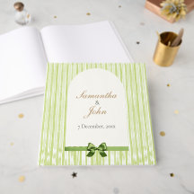 Green Striped Retro Wedding
