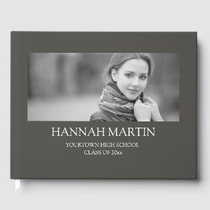 Livre D'or Gris foncé Toute photo Noir Blanc Graduation