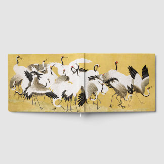 Livre D'or Grues japonaises vintage oiseau classique