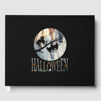 Livre D'or Halloween Funny Chat Halloween Anniversaire