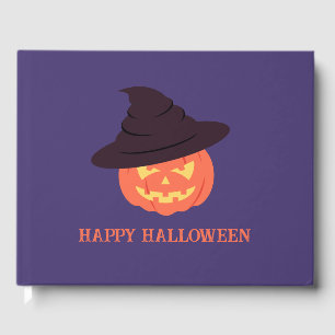 Livre D'or Halloween rétro-orange Citrouille