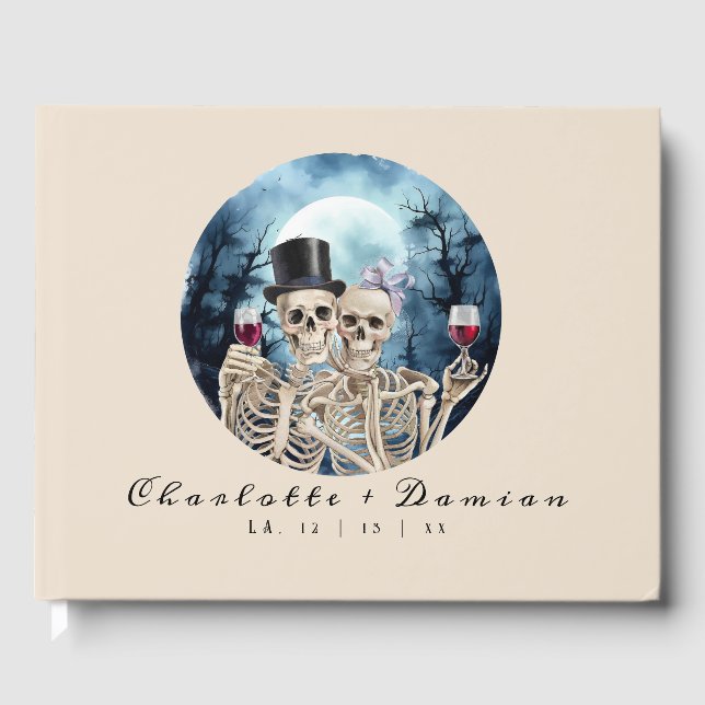 Livre D'or Hallowen Gothic Skuls Tarot Le Mariage des amoureu (Recto)