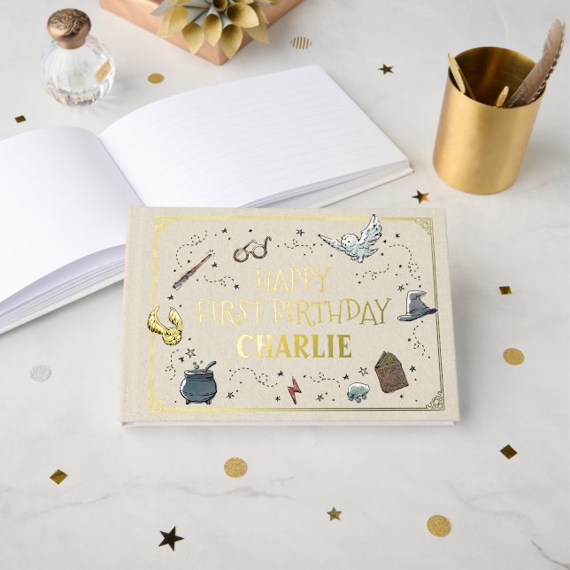 Livre D'or Harry Potter First Birthday (Recto ouvert)