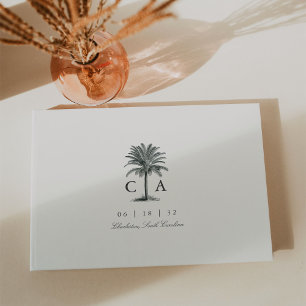 Livre D'or Havana Palm   Mariage Vintage Palm Tree