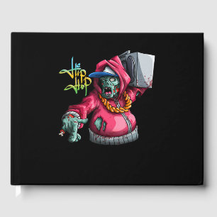 Livre D'or Hip hop zombie Funny Hipster Halloween Boombox
