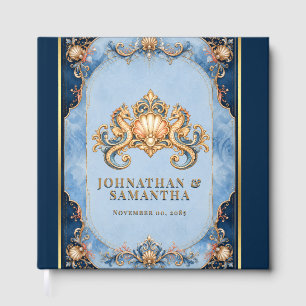 Livre D'or Hippocampe de luxe vintage jour de mariage