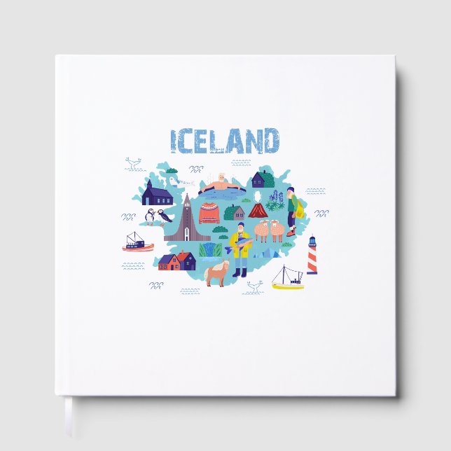 Livre D'or Iceland map (Recto)