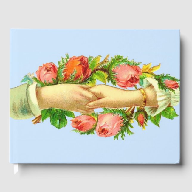 Livre D'or Impression de mains entrelacées victoriennes (Recto)