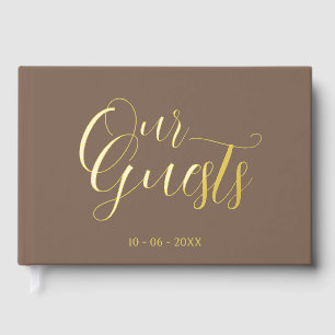 Livre D'or Initiales Couple Classy Mariage Date Année Or