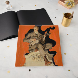 Livre D'or J.C. Leyendecker Joueur de banjo 1920 Art déco Art