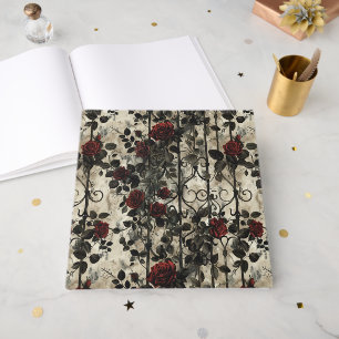 Livre D'or Jardin gothique victorien Rose Motif