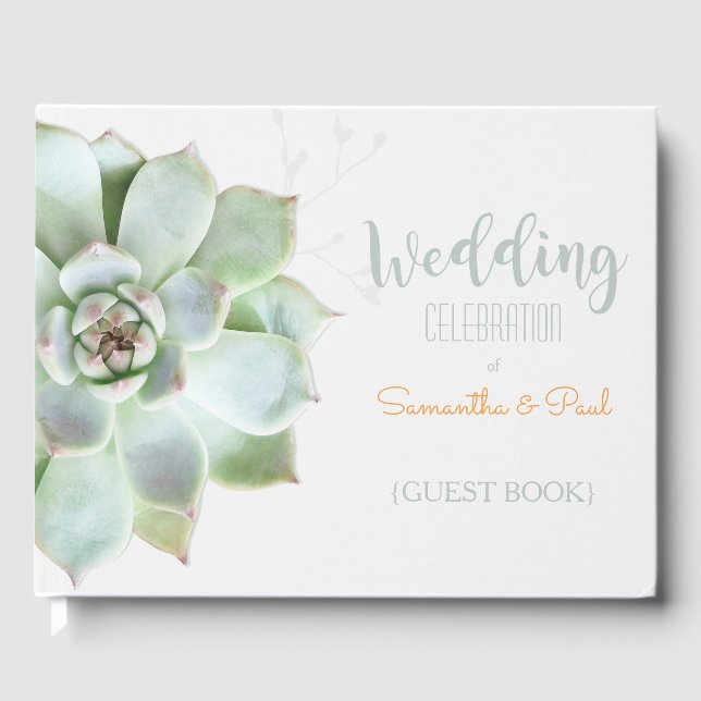 Livre D'or Jardin Mariage Succulent (Recto)