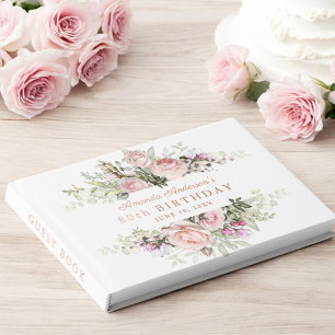 Livre D'or Jardin rose rose rose 80e anniversaire