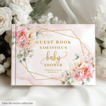 Joli baby shower de fleurs rose pâle