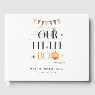 Livre D'or Joli Citrouille Halloween Little Boo Anniversaire