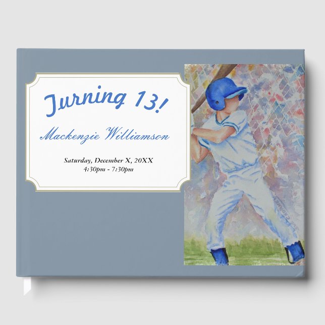 LIVRE D'OR JOUEUR DE BASEBALL 13 (Recto)