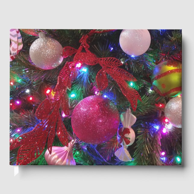 Livre D'or Jour de Noël multicolore Arbre coloré (Recto)