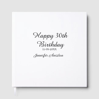 Livre D'or Joyeux 30e anniversaire ajouter nom date élégant s
