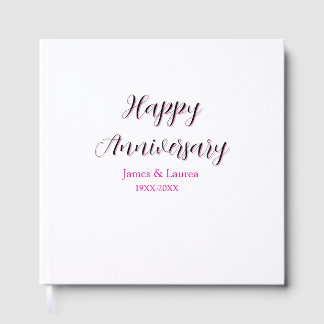 Livre D'or Joyeux anniversaire de mariage nom date année simp