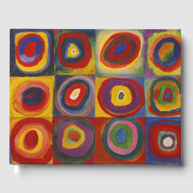 Livre D'or Kandinsky Farbstudie Quadrate Colourful Squares (Recto)