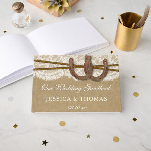 Livre D'or La collection de Mariages Kraft, Lace & Horseshoe