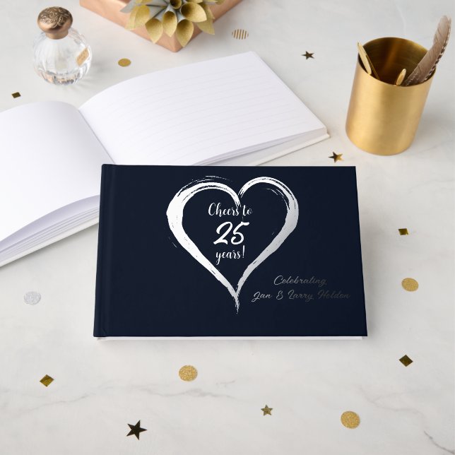 Livre D'or La Marine et l'Argent brandissent 25 ans (Recto ouvert)