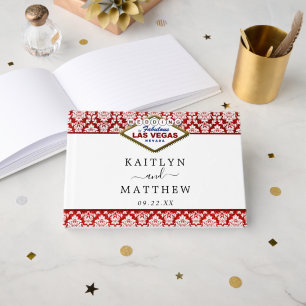 Livre D'or La Parties scintillant Damask Las Vegas Mariage Co