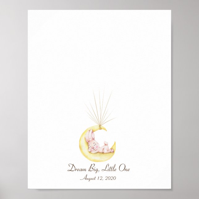 Livre d'or Lapin sur la Lune (Devant)
