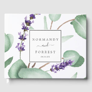 Livre D'or Lavande rustique et Mariage d'eucalyptus