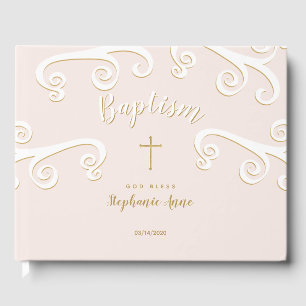 Livre D'or Le baptême se répand en rose et en or