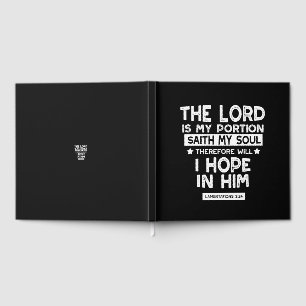 Livre D'or Le Seigneur est ma part Lamentations 3 24 Citation