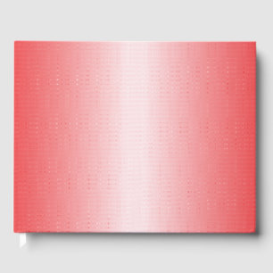 Livre D'or Les touches rouge, orange et rose se mélangent